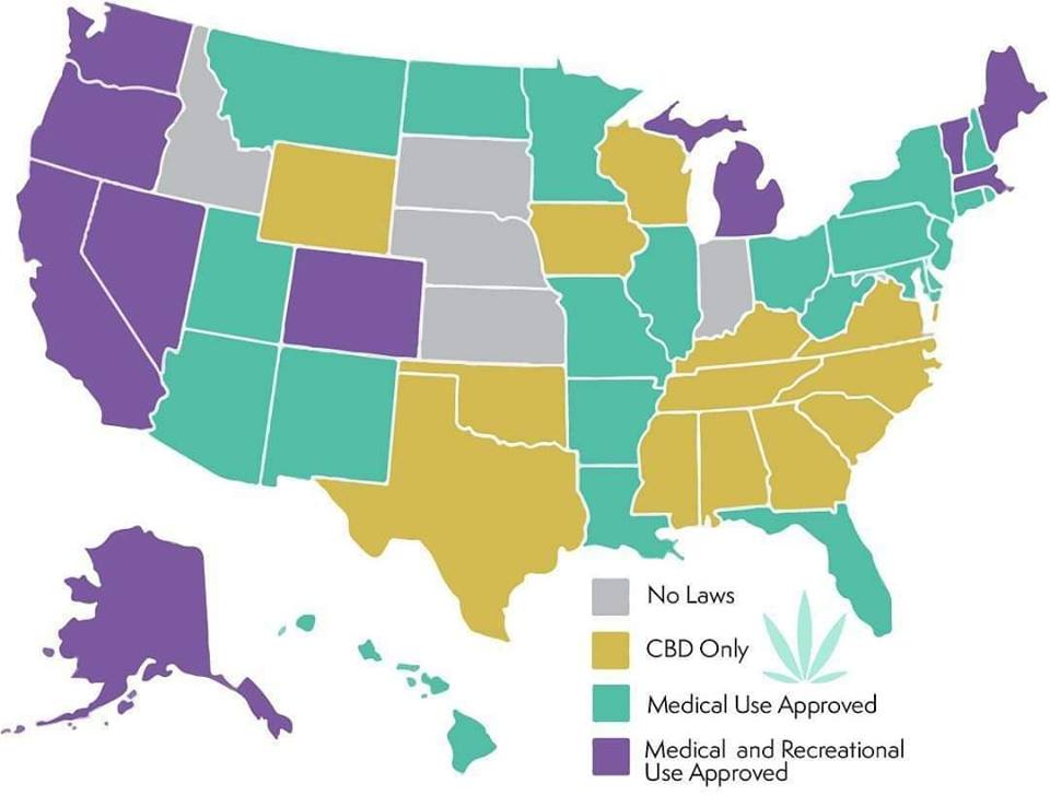 Legal States Constitutional Cannabis